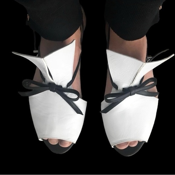 Emporio Armani Shoes - EMPORIO ARMANI leather sandals size 37EU